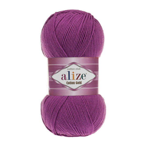 Alize Cotton Gold Strickgarn – 3 Knäuel, Je 100g, 55% Baumwolle, 45% Acryl