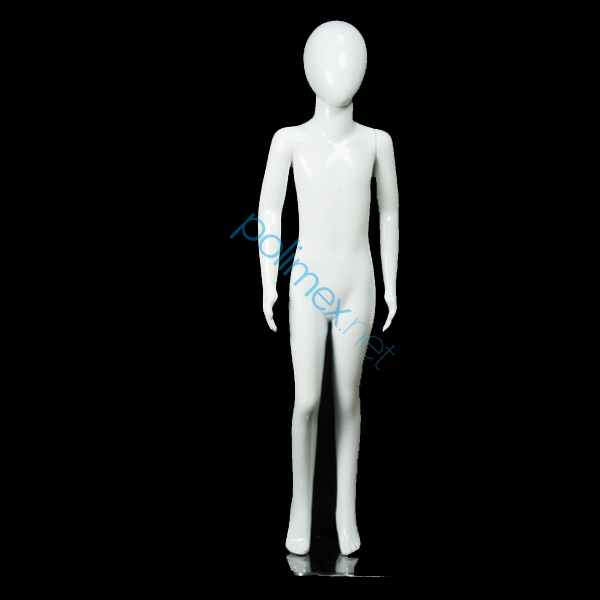 Eurohandisplay Kinderpuppe Schaufensterpuppe weiß SC-1W 2 Köpfe Egghead Jungekopf Kind 130 cm Kids Mannequin