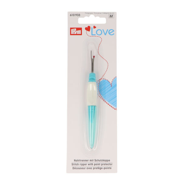Seam Rippers by Prym Love Colorful Pink and Blue Seam Removers Large Handle  Ergonomic Stitch Rippers With Protective Lid Sewing Gift 
