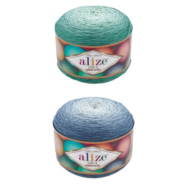 ALIZE STRICKWOLLE DIVA OMBRE BATIK, 100% ACRYL