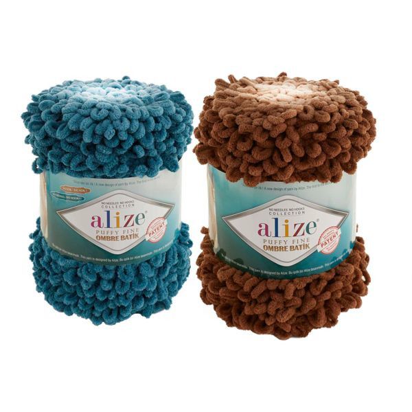 ALIZE WŁÓCZKA PUFFY FINE OMBRE BATIK, 100% POLIESTER